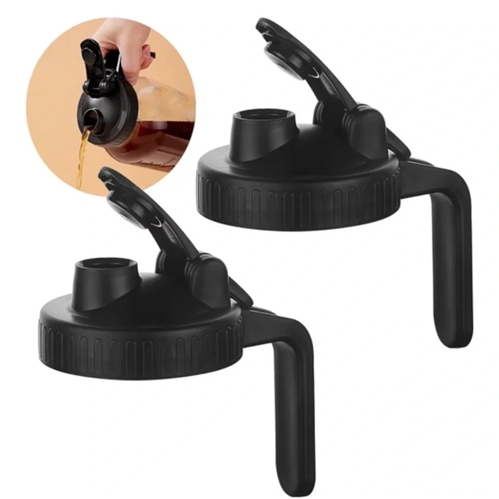 Black Replacement Lids for Beverage Dispensers